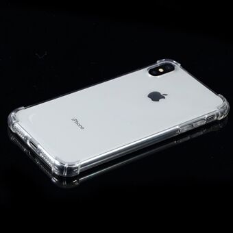 Four Corners Cushioning Drop-resistant Clear TPU Case for iPhone XS Max 6.5 inch - Transparent