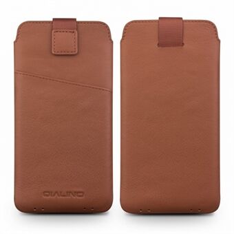 QIALINO Genuine Cowhide Leather Pouch Case with Card Slot for iPhone XS Max 6.5 inch / XR 6.1 inch