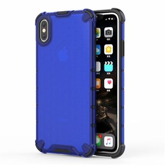 Honeycomb Shock Absorber TPU + PC Hybrid Back Mobile Shell Cover for iPhone XS Max 6.5 inch