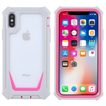 For iPhone XS Max 6.5 inch Shockproof Four Corner Anti-fall Detachable 2-in-1 TPU + Acrylic Hybrid Cases