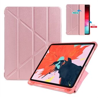 Origami Smart Leather Case [with Shock Absorption TPU / Apple Pencil Storage Groove] for iPad Pro 11-inch (2018)