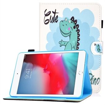 Stitched Shockproof Case for iPad Mini / Mini 2 / 3 / 4 / mini (2019) 7.9 inch Tablet Leather Cover Pattern Printed Magnetic Cover with Stand  /  Card Slots