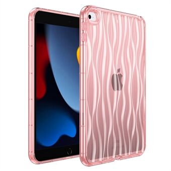 Back Cover for iPad mini 4 / mini (2019) 7.9 inch Wave Texture Transparent TPU Tablet Protective Case