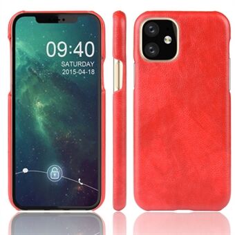Litchi Skin Leather Coated Hard PC Case for iPhone 11 6.1 inch (2019)
