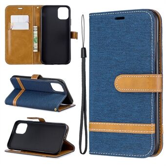 Jean Cloth PU Leather Phone Cover for iPhone 11 6.1 inch (2019)