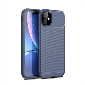 Carbon Fiber Texture Drop-proof TPU Phone Case for iPhone 11 6.1 inch (2019)