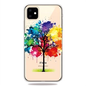 Pattern Printing Clear TPU Phone Cover for iPhone 11 6.1 inch (2019)