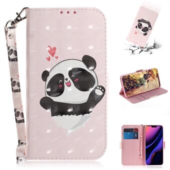 Pattern Printing Light Spot Decor Leather Wallet Casing for iPhone 11 6.1 inch (2019)