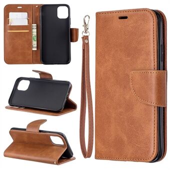 Solid Color PU Leather Wallet Stand Phone Shell for iPhone 11 6.1 inch (2019)