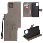 Imprint Tree Owl Leather Wallet Case for iPhone 11 6.1 inch (2019)