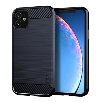 MOFI Carbon Fiber Texture Brushed TPU Soft Back Shell for iPhone 11 6.1 inch (2019)