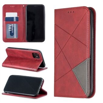 Geometric Pattern Leather Protective Phone Case with Card Slots for iPhone 11 6.1 inch (2019)