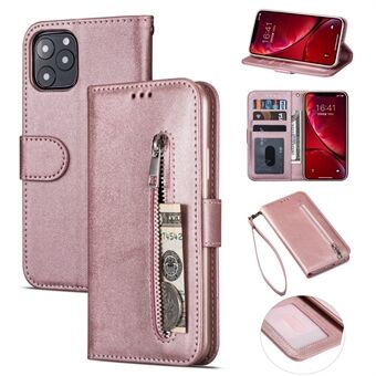 Zipper Pocket Leather Wallet Case for iPhone 11 6.1 inch (2019)