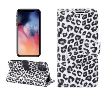Leopard Texture Wallet Leather Case with Stand Phone Cover for iPhone 11 6.1 inch