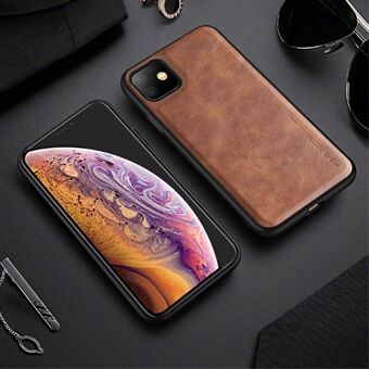 X-LEVEL Vintage Style PU Leather Coated TPU Mobile Phone Cover Shell for iPhone 11 6.1-inch