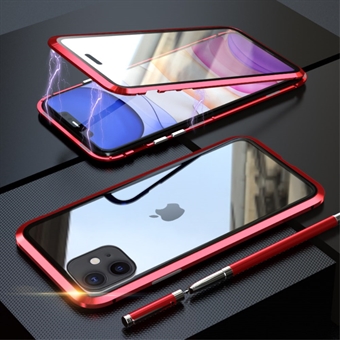 LUPHIE Two-sided Magnetic Adsorption Metal Frame Case for iPhone 11 6.1 inch