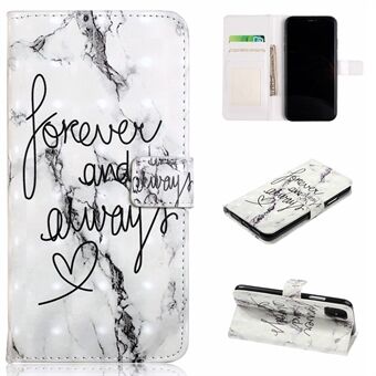 Pattern Printing Light Spot Decor Stand Wallet Leather Phone Cover for iPhone 11 6.1 inch (2019)
