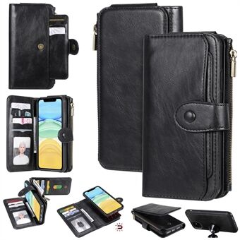 Vintage Style Multifunctional PU Leather Wallet Phone Case Cover for iPhone 11 6.1-inch