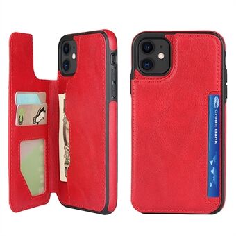 PU Leather + PC Covering with Card Holders for iPhone 11 6.1 inch