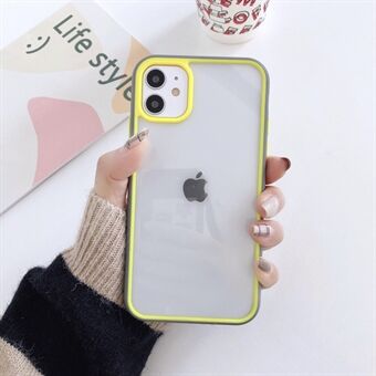 Acrylic + TPU Bi-color Edge Cell Phone Case for iPhone 11 6.1 inch