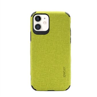 HAT-PRINCE PC-031 Business Series Cloth Texture TPU+PU Leather Phone Case for iPhone 11 6.1-inch