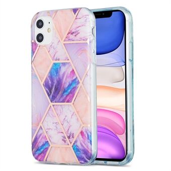 Marble Pattern Electroplating IML IMD 2.0mm TPU Phone Cover for iPhone 11 6.1 inch