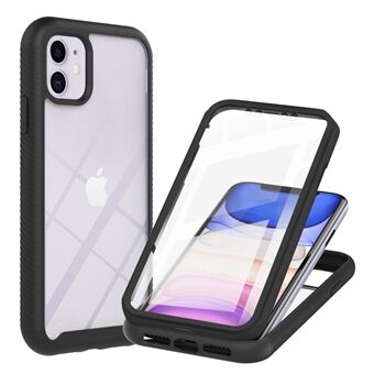3 in 1 Anti-Drop Full Protection PC+TPU Protective Case with PET Screen Protector for iPhone 11 6.1 inch