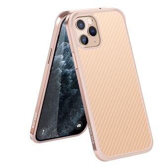 SULADA Well-Protected Fashionable Carbon Fiber Texture Hybrid Phone Cover Case for iPhone 11 6.1 inch