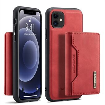 DG.MING M2 Series Detachable Wallet 2-in-1 Wireless Charging Hybrid Phone Cover Shell with Horizontal-Viewing Kickstand for iPhone 11 6.1 inch