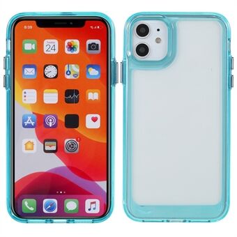 Transparent TPU Bumper + Acrylic Back Cover Hybrid Phone Case Shell for iPhone 11 6.1 inch