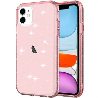 GW18 Clear Glitter Sparkly Light Anti-Drop Shockproof Soft TPU Case Cover for iPhone 11 6.1 inch