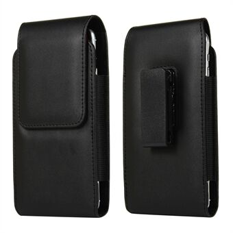 6.3 inch Universal Clip-on Waist Bag Card Holder Pouch Leather Phone Cover for iPhone 11/11 Pro/XR/XS