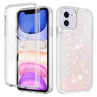 YB Quicksand Series-9 for iPhone 11 6.1 inch Full Coverage Moving Liquid Detachable TPU Phone Case with PET Screen Protector