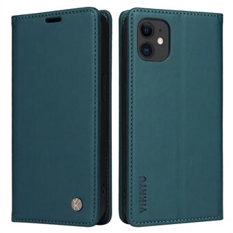 YIKATU YK- 001 Stand Wallet Case for iPhone 11 6.1 inch, Magnetic Auto Closing PU Leather TPU Drop-proof Folio Flip Case