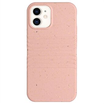 For iPhone 11 6.1 inch Fully Biodegradable Phone Case Hybrid Wheat Straw Soft TPU Drop Protective Cover