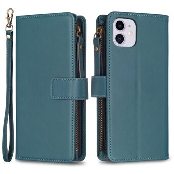 BF Style-19 Zipper Pocket Phone Case for iPhone 11 , PU Leather Stand Wallet Phone Cover