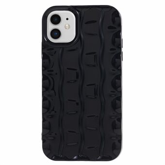 For iPhone 11 TPU Phone Case 3D Striped Pattern Design Shockproof Phone Cover