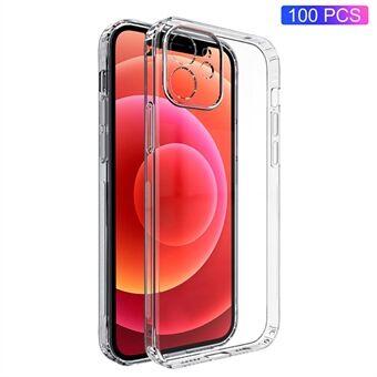 100PCS For iPhone 11 Shockproof Phone Case Transparent Clear Cell Phone Shell Hard Plastic Cover