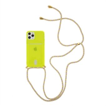 Shock-resistant TPU Phone Case with Textile Hanging Rope for iPhone 11 Pro 5.8-inch