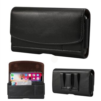 5.2 inch PU Leather Holster Case for Sony Xperia XA2, Size: 14.6 x 7.8 x 1.8cm - Black