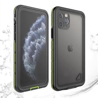 TPU+PC+PET Underwater Diving Case for iPhone 11 Pro IP68 Waterproof Snorkeling Phone Cover - Black / Green