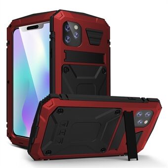 Tank Series Full Covering Kickstand Metal Frame Phone Case for Apple iPhone 11 Pro Max 6.5 inch