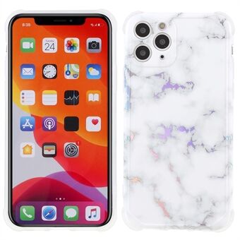 IMD Laser Marble Stylish Precise Cutouts Four Corner Anti-fall TPU+PC Case Shell for iPhone 11 Pro Max 6.5 inch