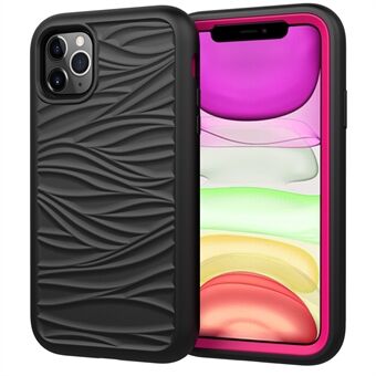 Anti-dust Phone Protection Cover Detachable 2-in-1 PC + Silicone Phone Case with Non-slip Wave Texture for iPhone 11 Pro Max 6.5 inch