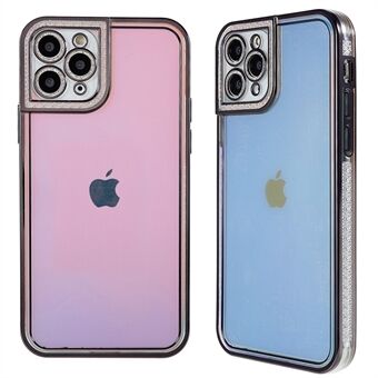 Soft TPU Phone Case for iPhone 11 Pro Max 6.5 inch Shockproof Electroplated Slim Case Rhinestone Decorated Protective Cover