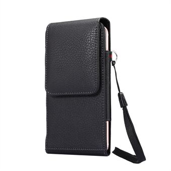 Card Slots Litchi Leather Holster Cover for iPhone 8 Plus / Samsung Galaxy S9 + / Note 8 / Huawei Mate 9 etc, Size: 16.5 x 8.1 x 1.5cm