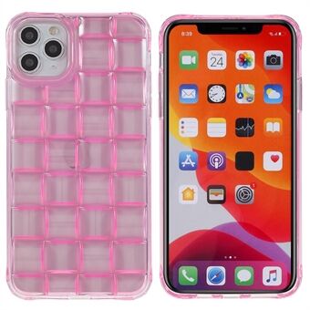 For iPhone 11 Pro Max 6.5 inch Drop Resistant Reinforced Corners Back Case Woven Texture Soft TPU Phone Protective Cover