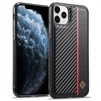 LC.IMEEKE For iPhone 11 Pro Max Cell Phone Cover Carbon Fiber Texture PU Leather+TPU+EVA Shell Case