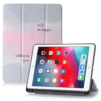 Pattern Printing Leather Stand Protective Case with Pen Slot for iPad 10.2 (2020)/(2019)