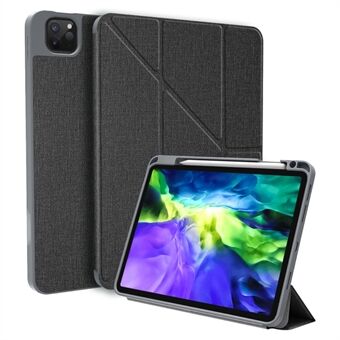 MUTURAL King Kong Series Leather Tablet Case Stand Cover with Pen Slot for iPad Pro 12.9-inch (2021/2020/2018)